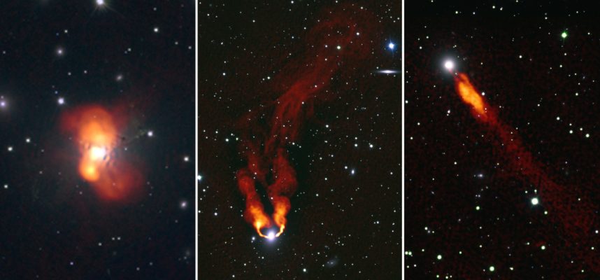 Astronomowie sfotografowali galaktyki, które wyglądają jak płomienie płonące w ciemności 