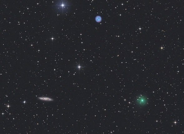 Rzadkie zdarzenie astronomiczne: trzy obiekty kosmiczne na jednym obszarze 